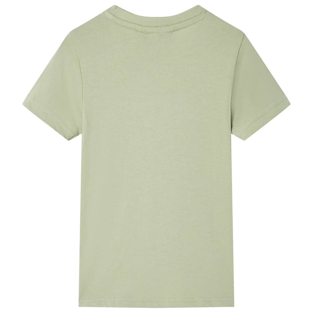 VidaXL Kindershirt mit kurzen Ärmeln 92 helles Khaki