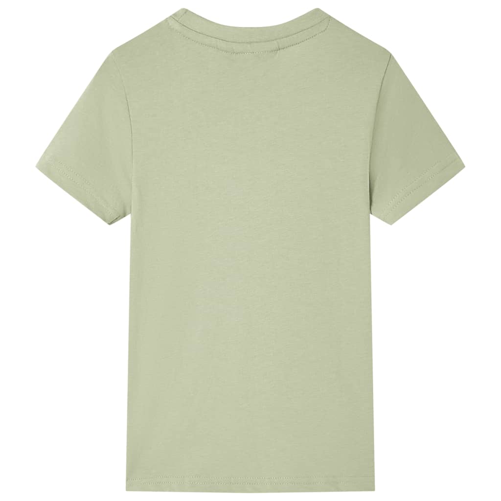 VidaXL Kindershirt mit kurzen Ärmeln 116 helles Khaki