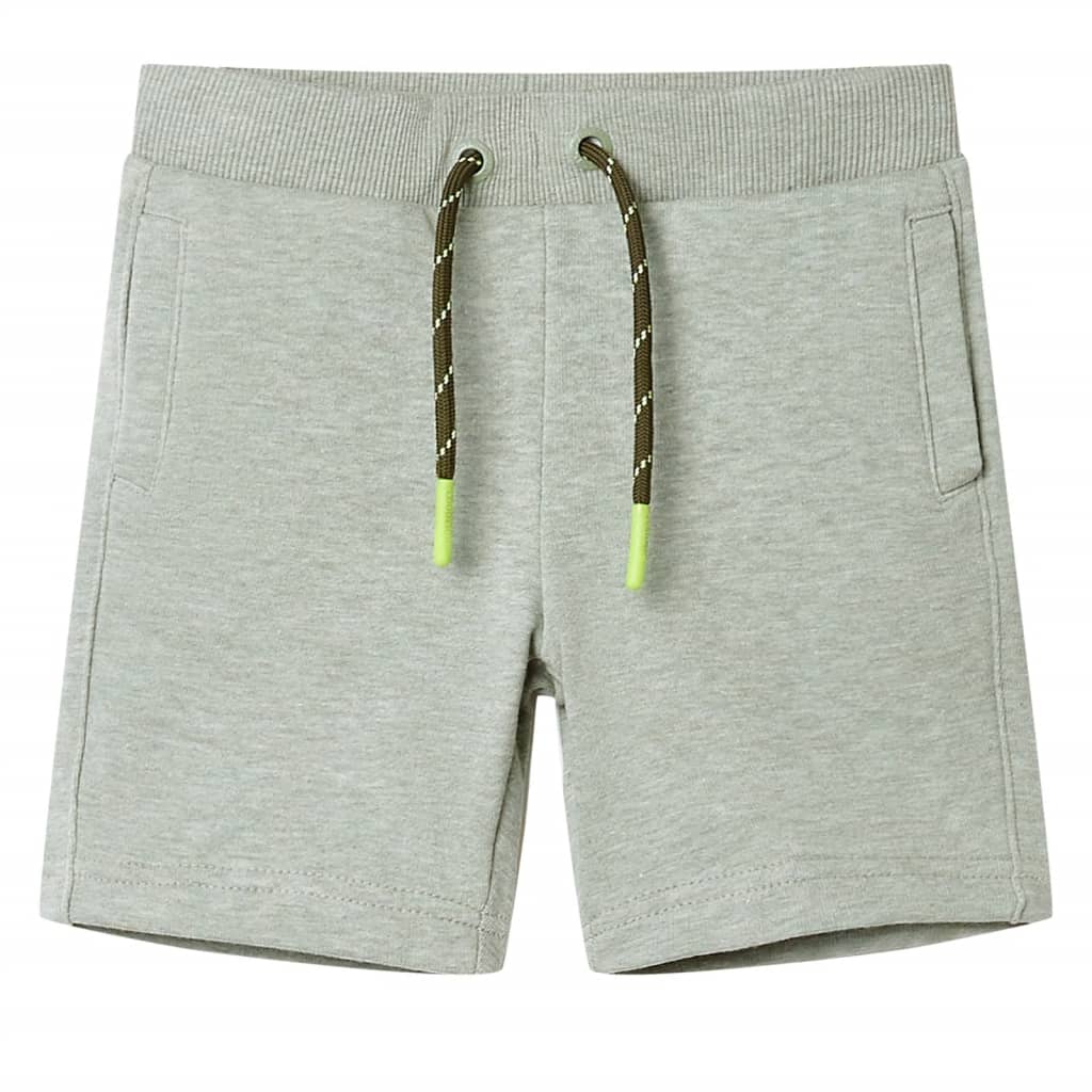 VidaXL Kindershorts mit Kordelzug 104 helles Khaki gemischt