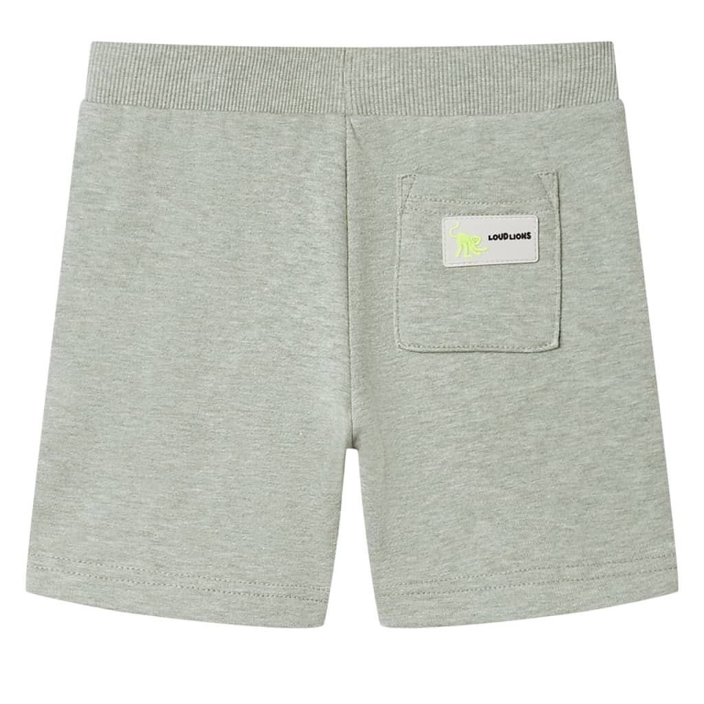 VidaXL Kindershorts mit Kordelzug 116 helles Khaki gemischt