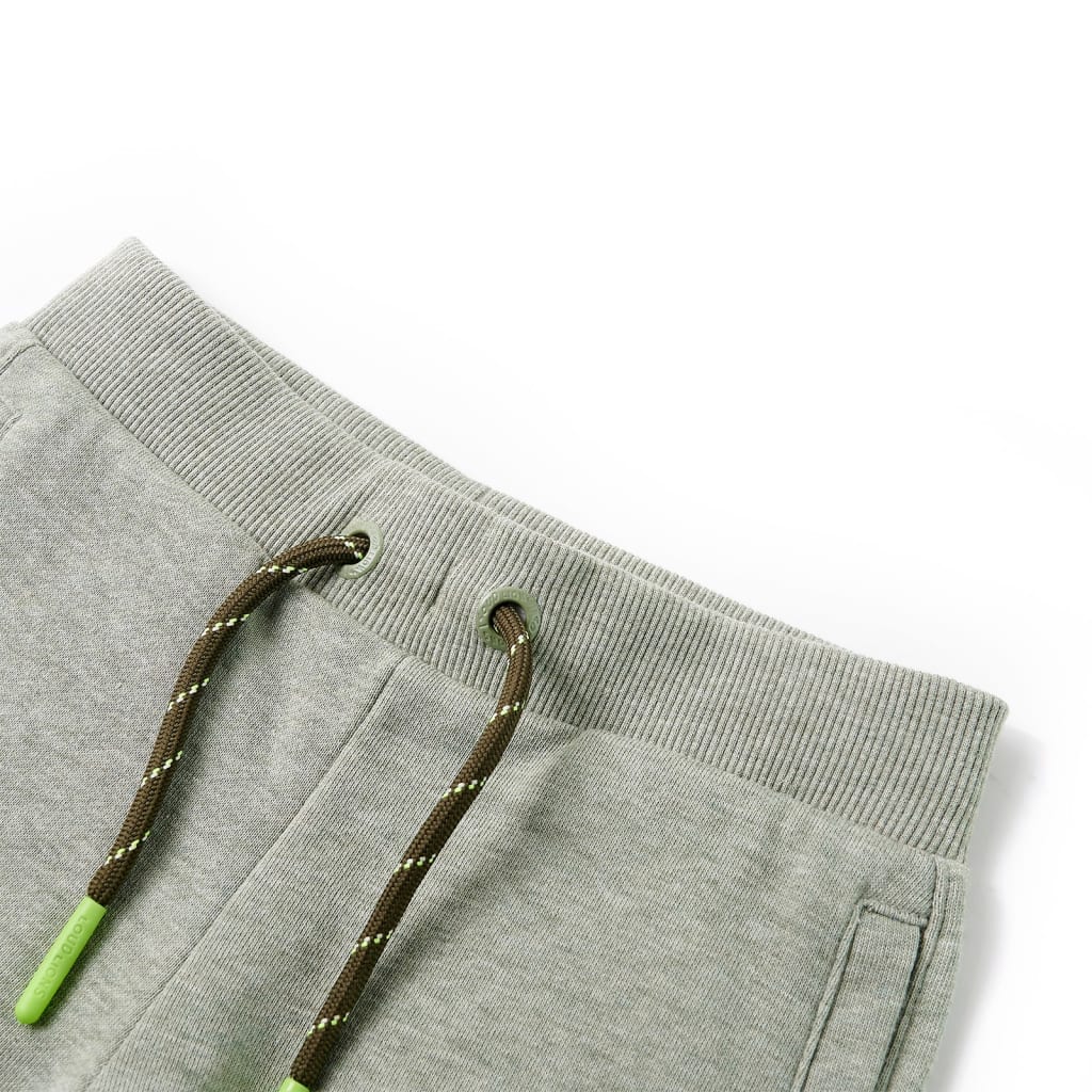 VidaXL Kindershorts mit Kordelzug 116 helles Khaki gemischt