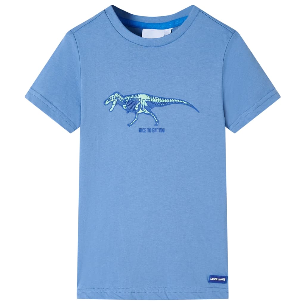 VidaXL Kindershirt 128 Mittelblau