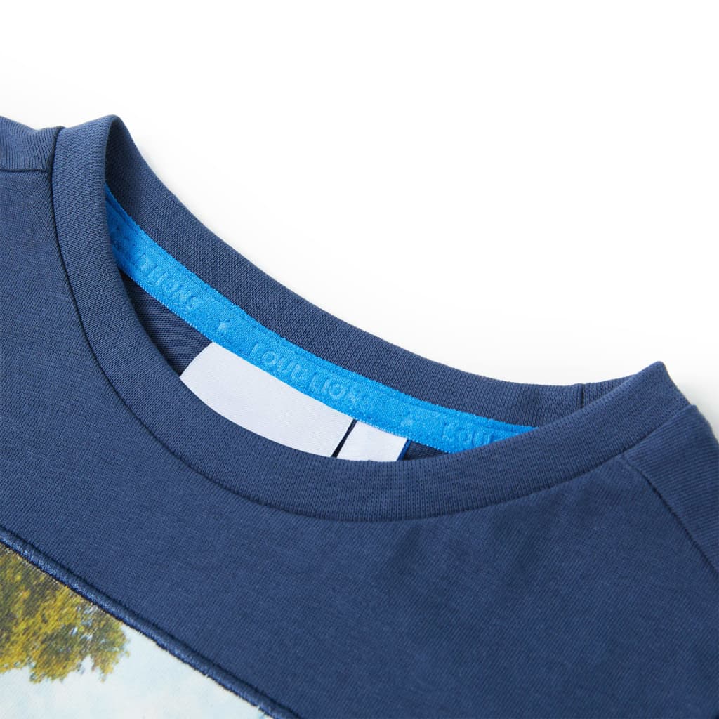 VidaXL Kindershirt 92 dunkelblau