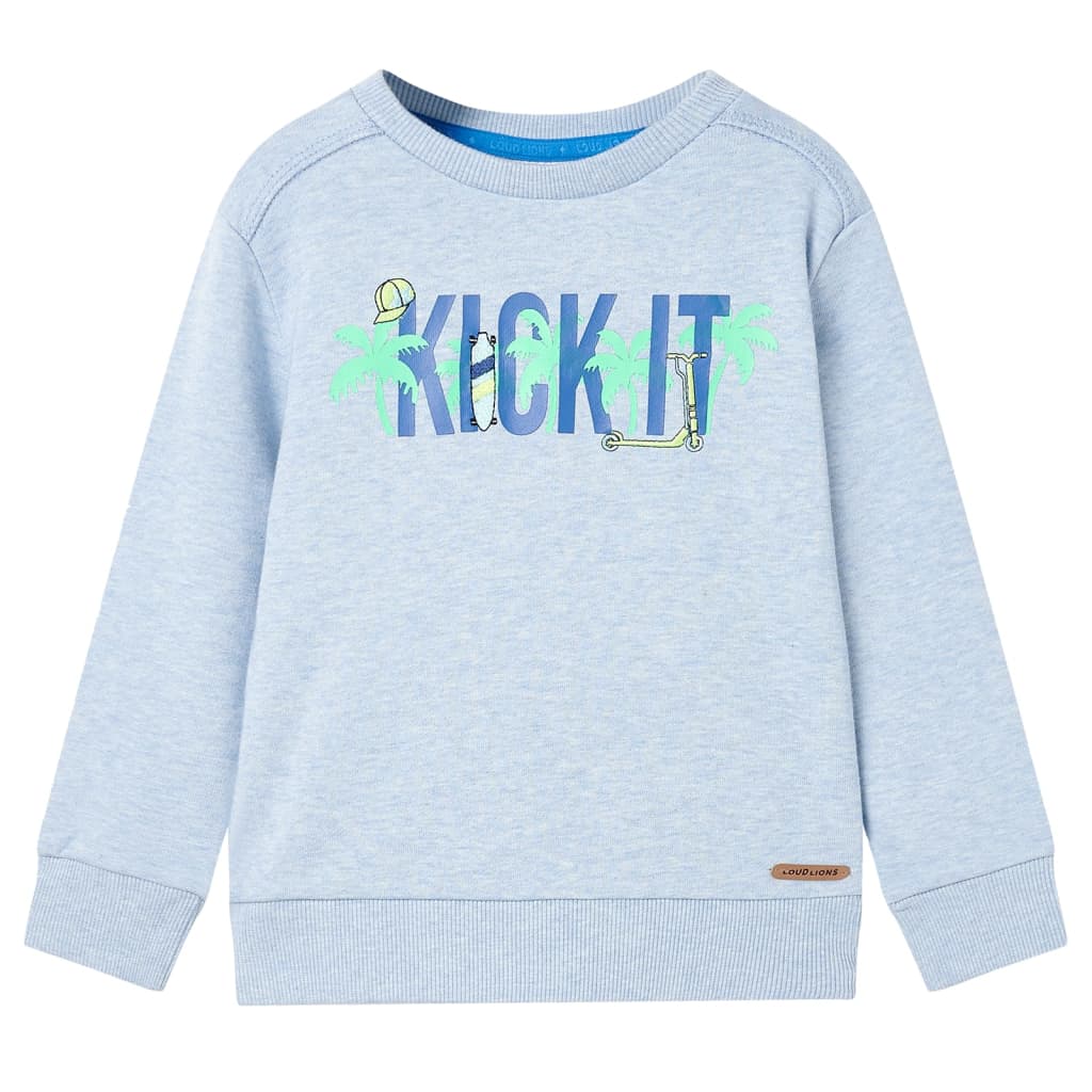 VidaXL Kinderpullover 92 weiches Blau gemischt
