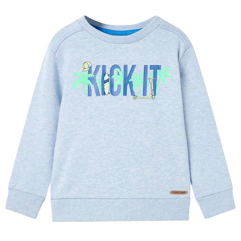 VidaXL Kinderpullover 104 gemischtes zartes Blau
