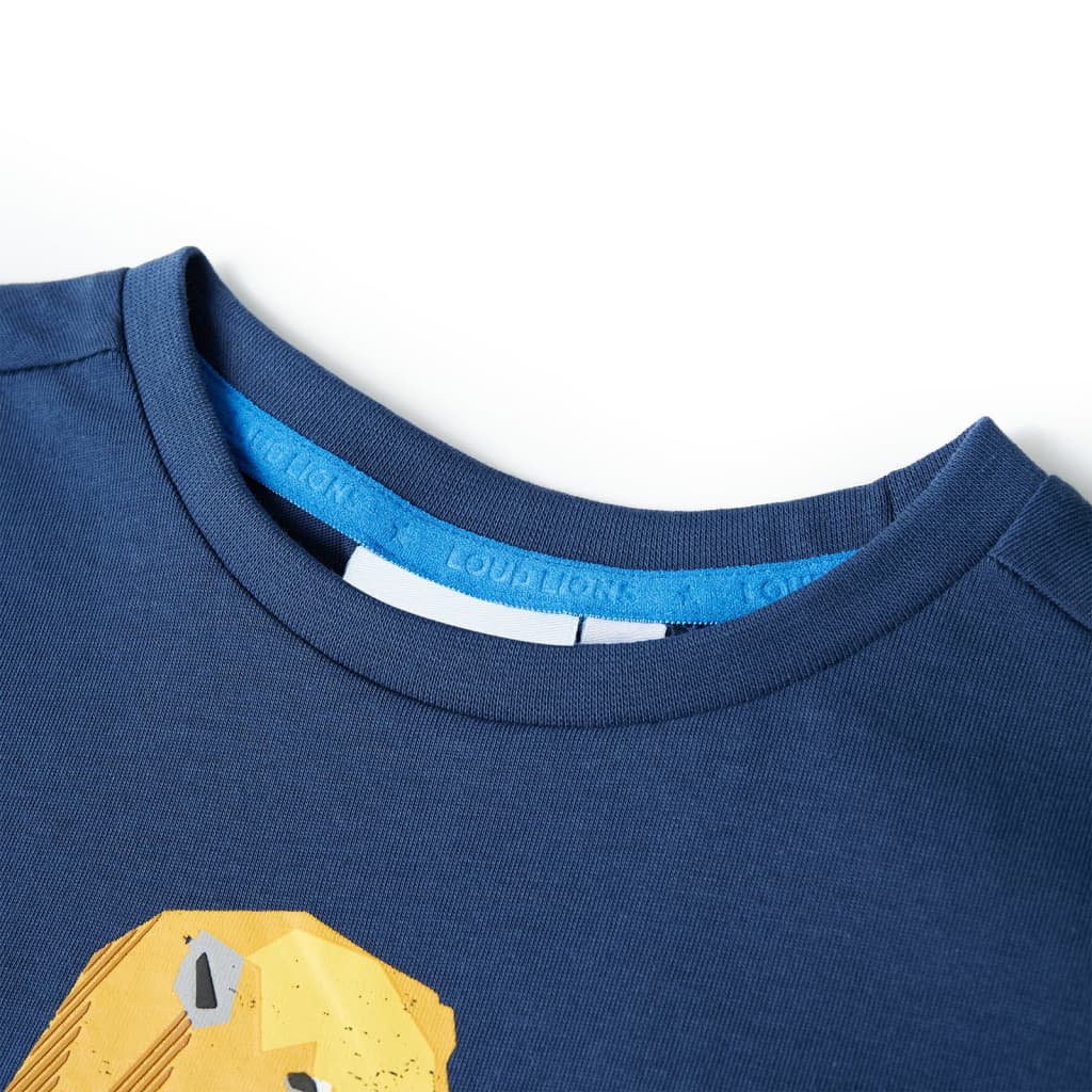 VidaXL Kindershirt 128 dunkelblau