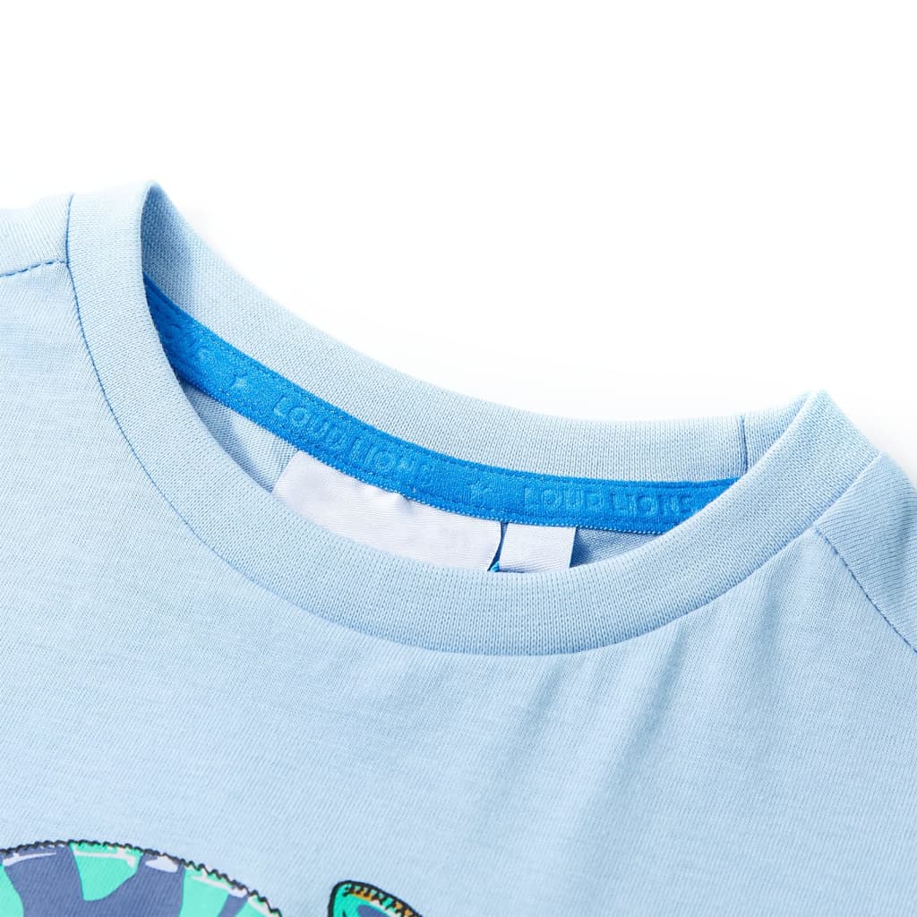 VidaXL Kindershirt mit kurzen Ärmeln 92 Hellblau