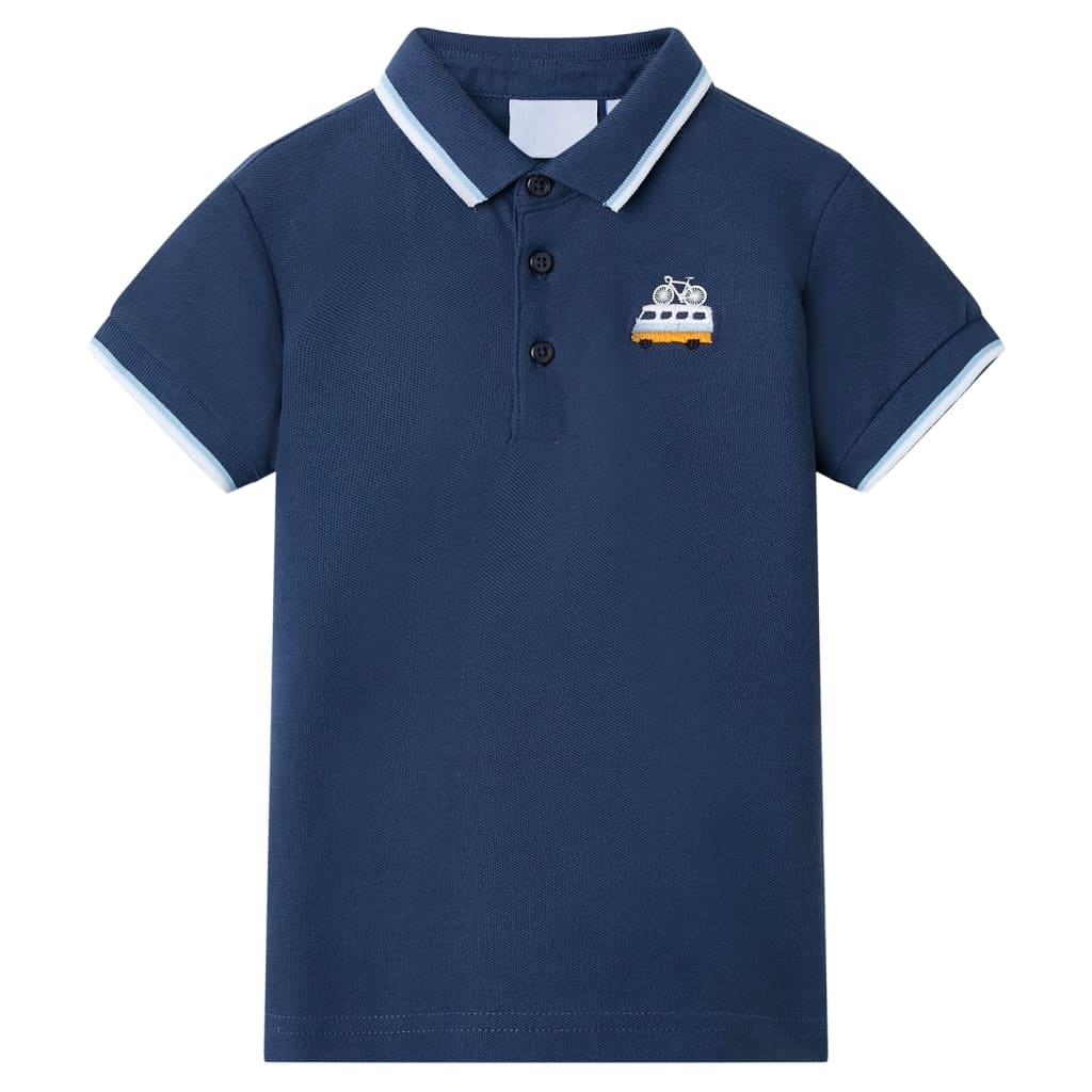 VidaXL Kinderpoloshirt 104 dunkelblau