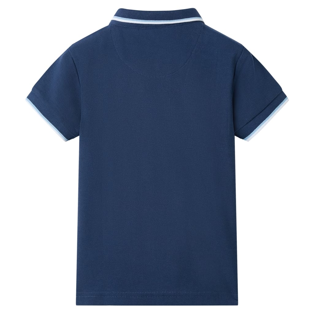 VidaXL Kinderpoloshirt 116 dunkelblau