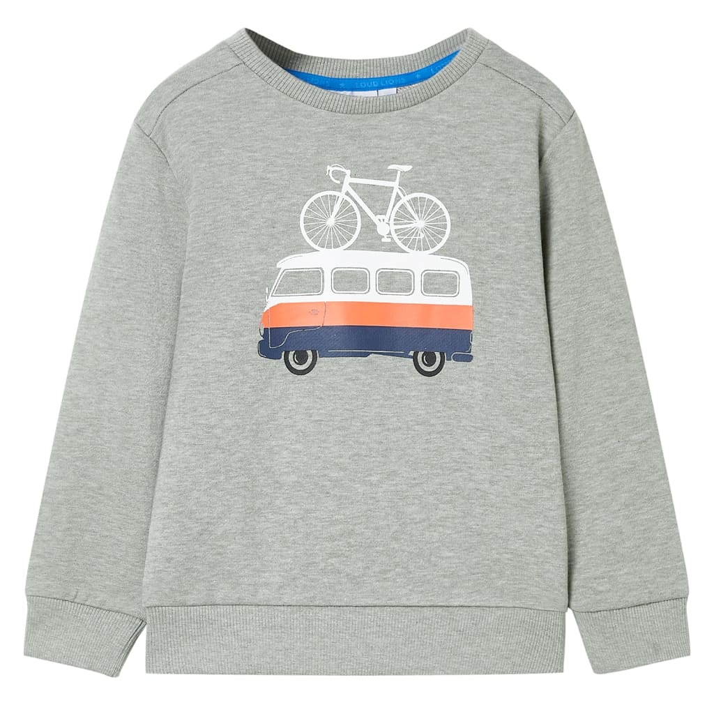 VidaXL Kinderpullover 128 hellkhaki meliert