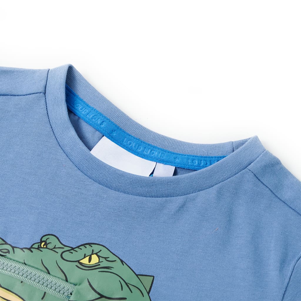 VidaXL Kindershirt 104 mittelblau