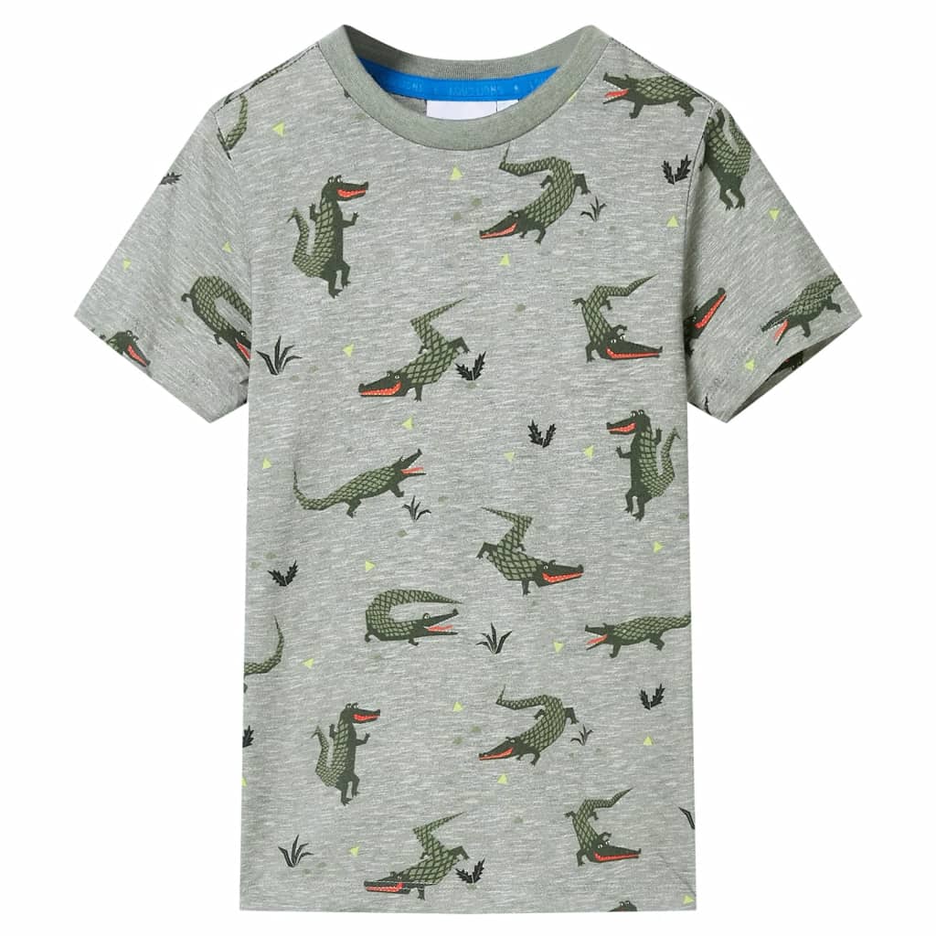 VidaXL Kindershirt 140 hellkhaki meliert