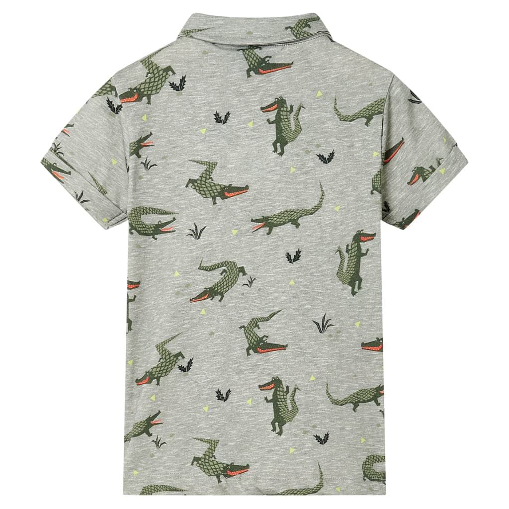 VidaXL Kindershirt 128 hellkhaki meliert