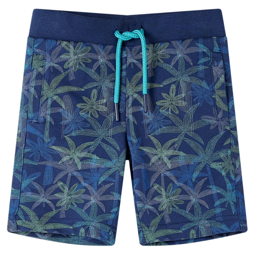VidaXL Kindershorts mit Kordelzug 128 Marineblau