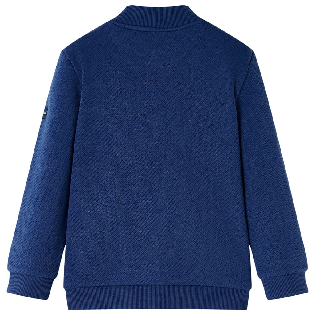VidaXL Kinderstrickjacke mit Reißverschluss 140 Marineblau