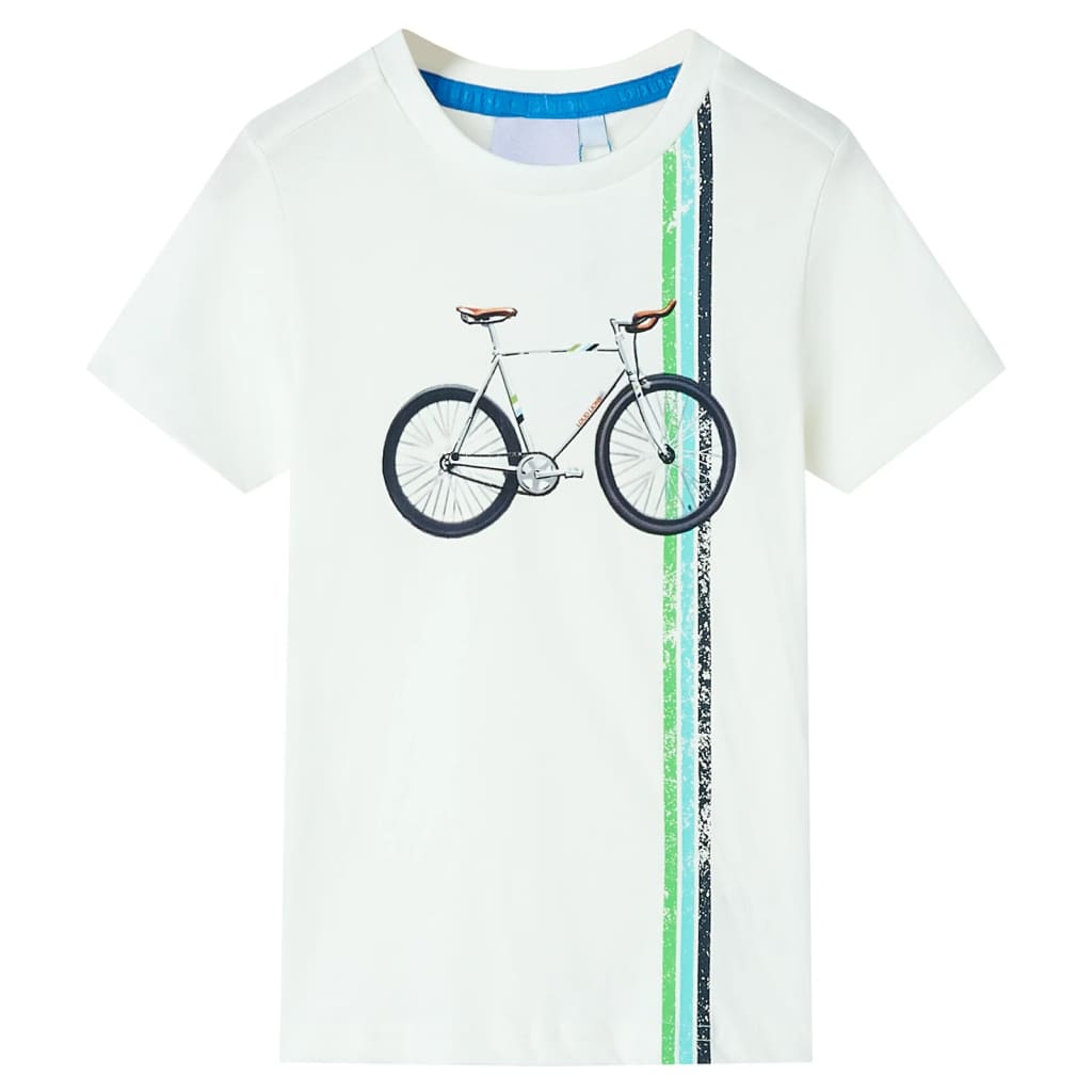 VidaXL Kindershirt mit kurzen Ärmeln 104 Ecru