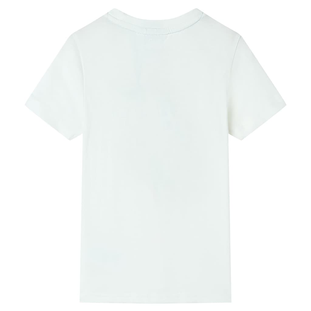 VidaXL Kindershirt mit kurzen Ärmeln 140 Ecru