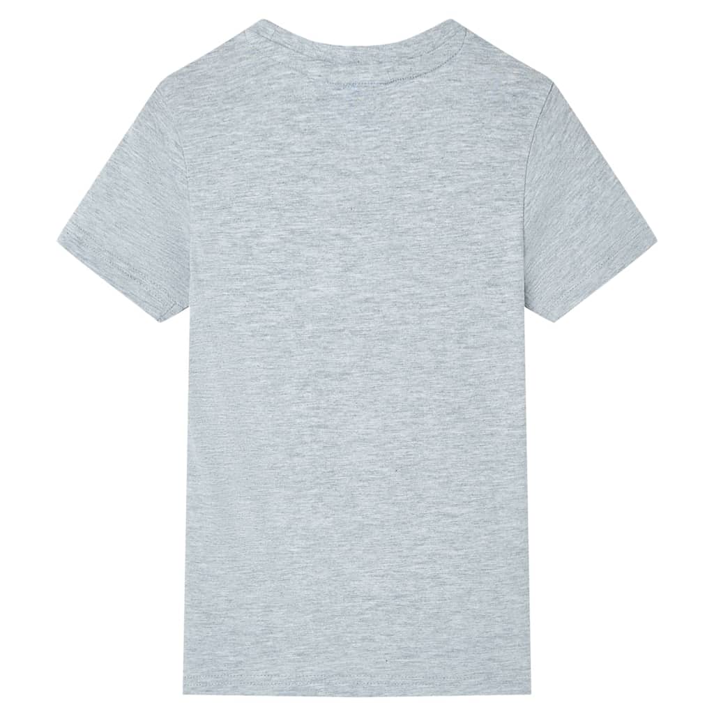 VidaXL Kindershirt mit kurzen Ärmeln 140 Grau
