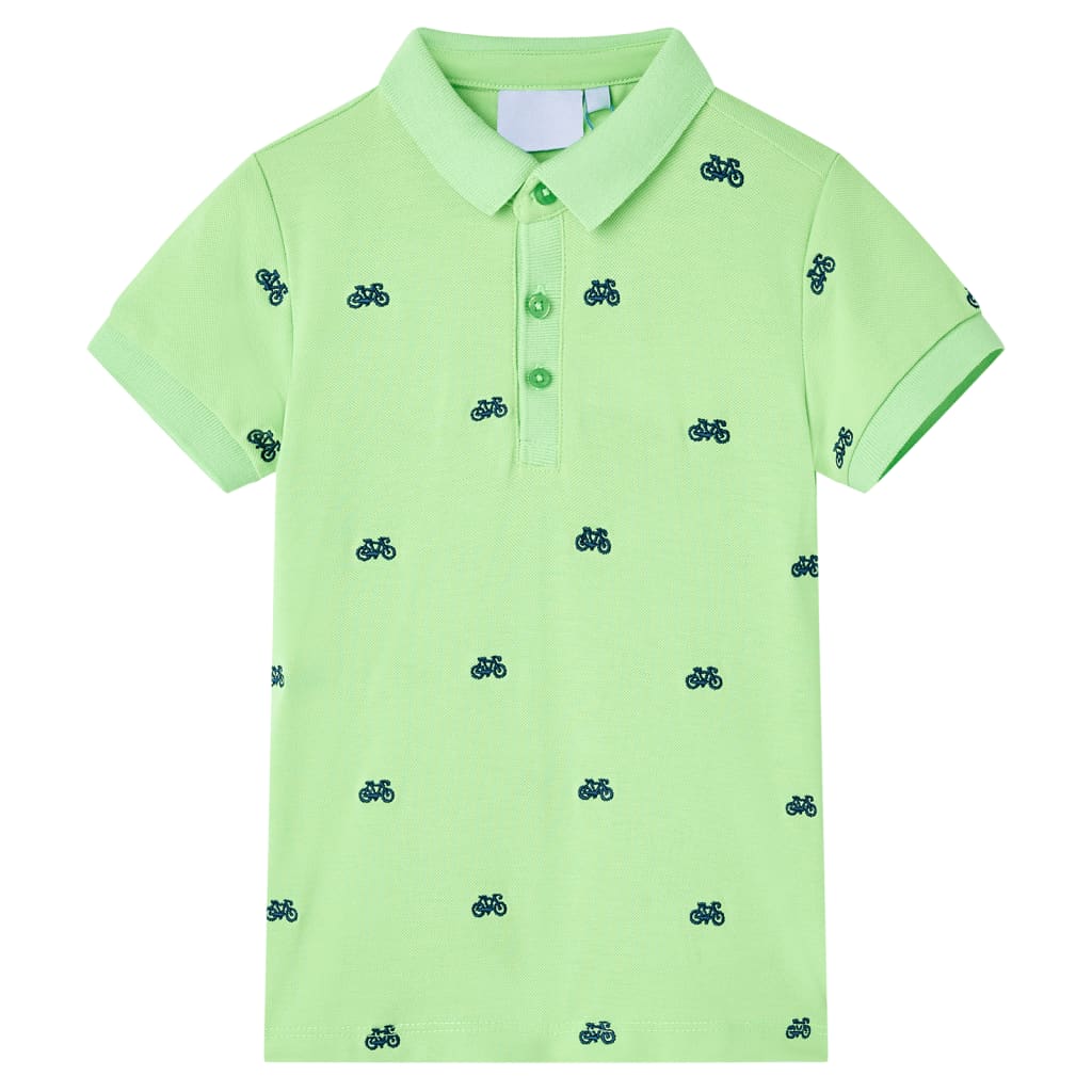 VidaXL Kinderpoloshirt 92 neongrün