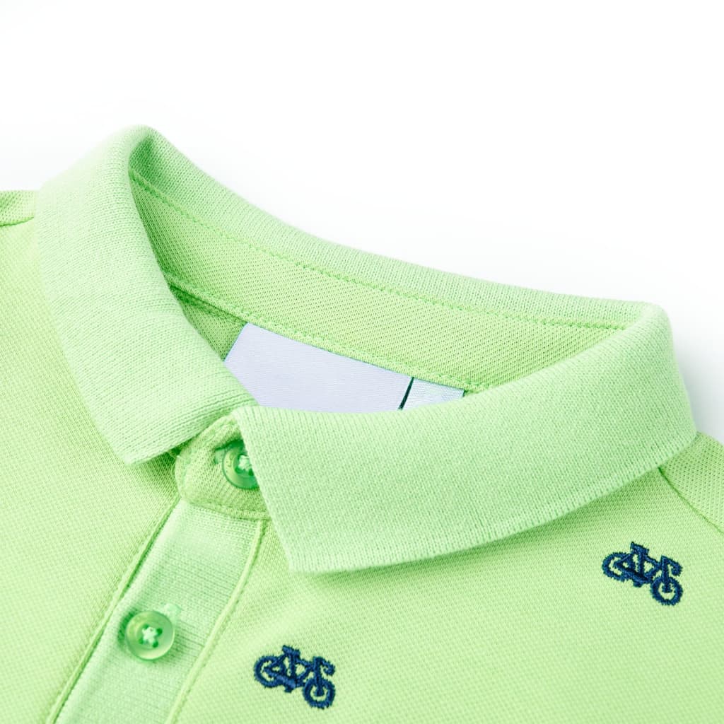 VidaXL Kinderpoloshirt 92 neongrün