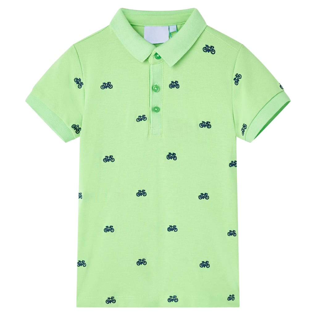 VidaXL Kinderpoloshirt 140 neongrün