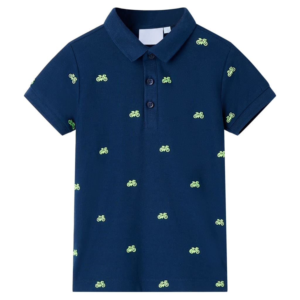 VidaXL Kinderpoloshirt 104 Marineblau