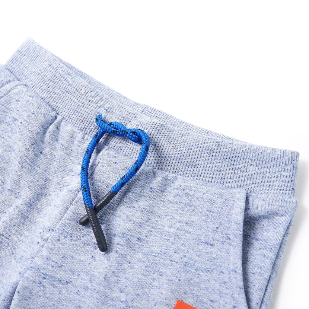VidaXL Kindershorts mit Kordelzug 116 melangeblau