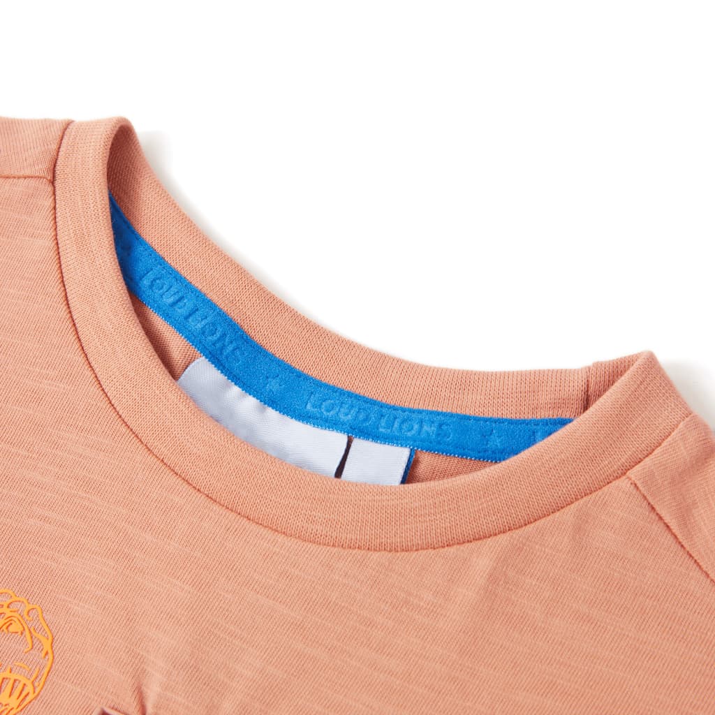 VidaXL Kindershirt mit kurzen Ärmeln 92 Hellorange