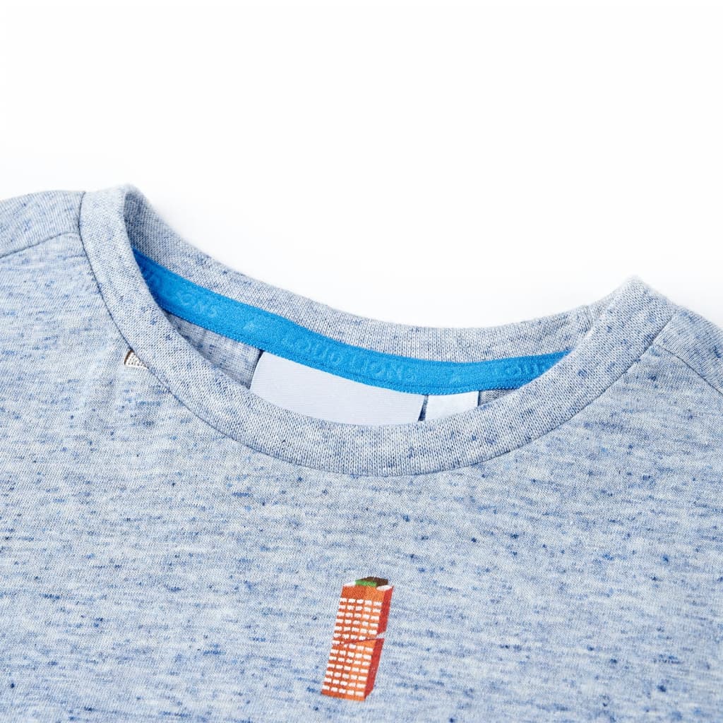 VidaXL Kinderhemd 92 blau gemischt