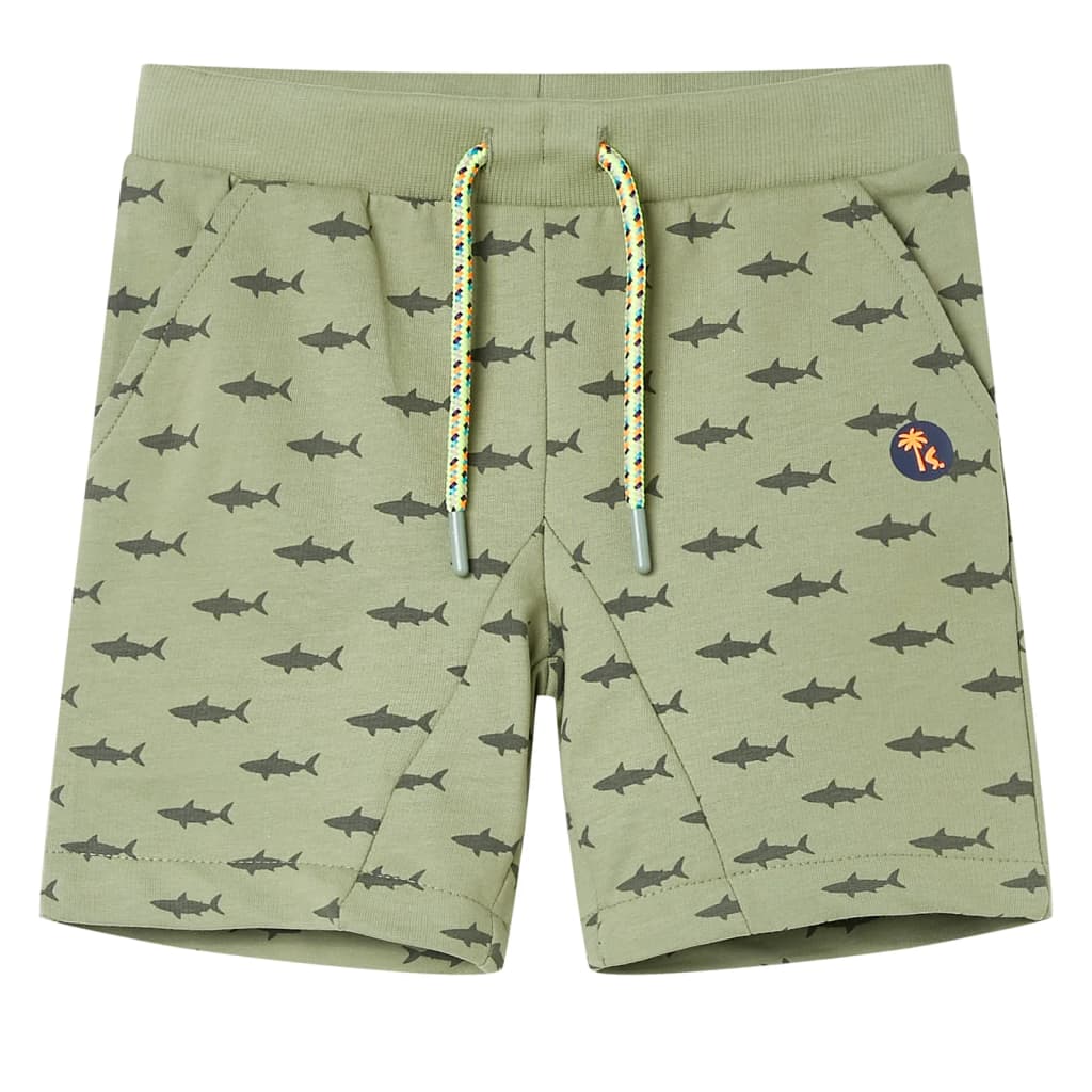 VidaXL Kindershorts mit Kordelzug 92 helles Khaki