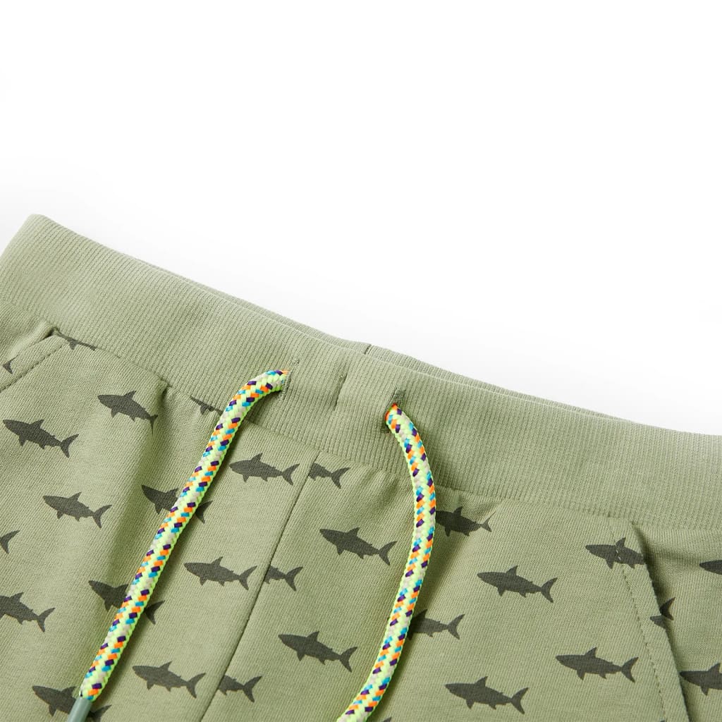 VidaXL Kindershorts mit Kordelzug 116 helles Khaki