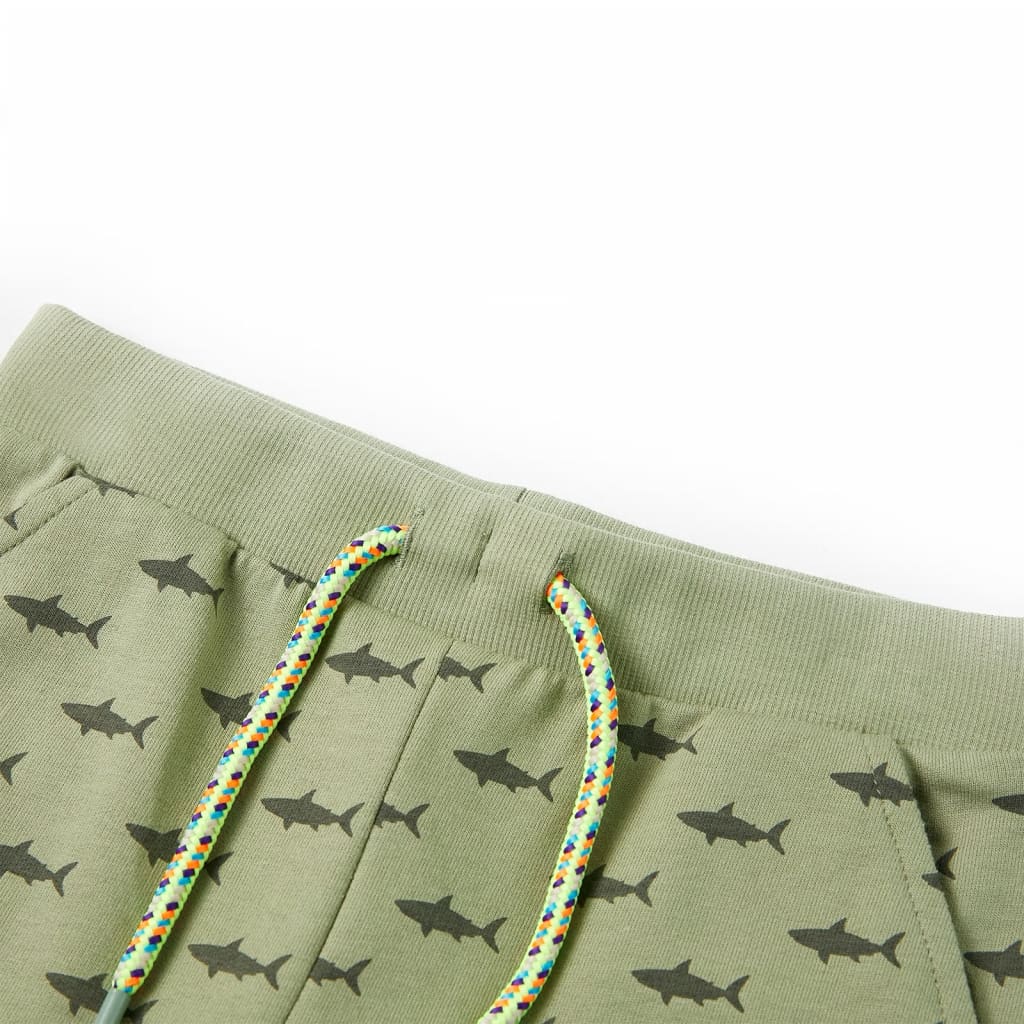 VidaXL Kindershorts mit Kordelzug 128 helles Khaki