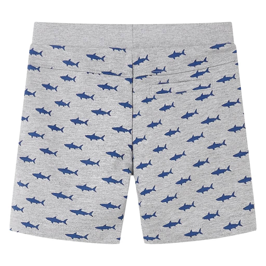 VidaXL Kindershorts mit Kordelzug 140 Hellgrau Melange