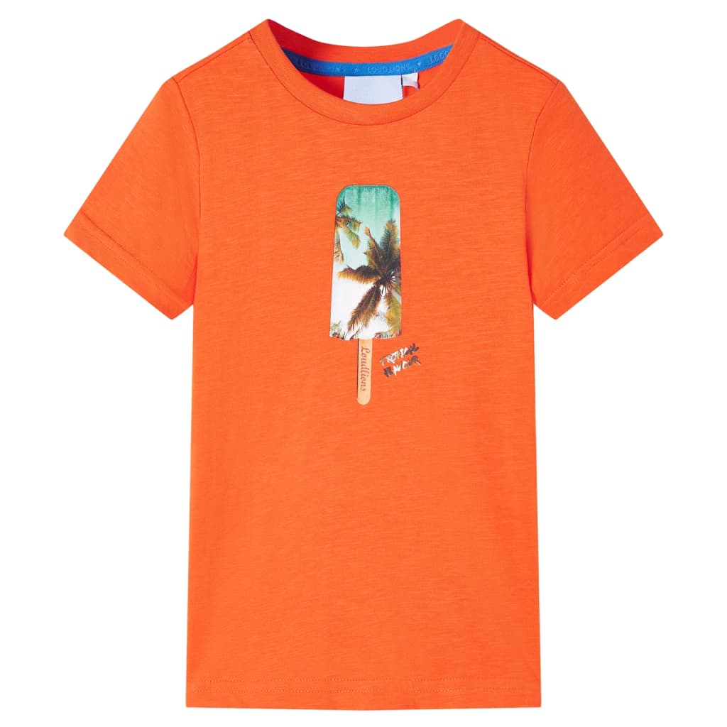 VidaXL Kindershirt 116 Dunkelorange