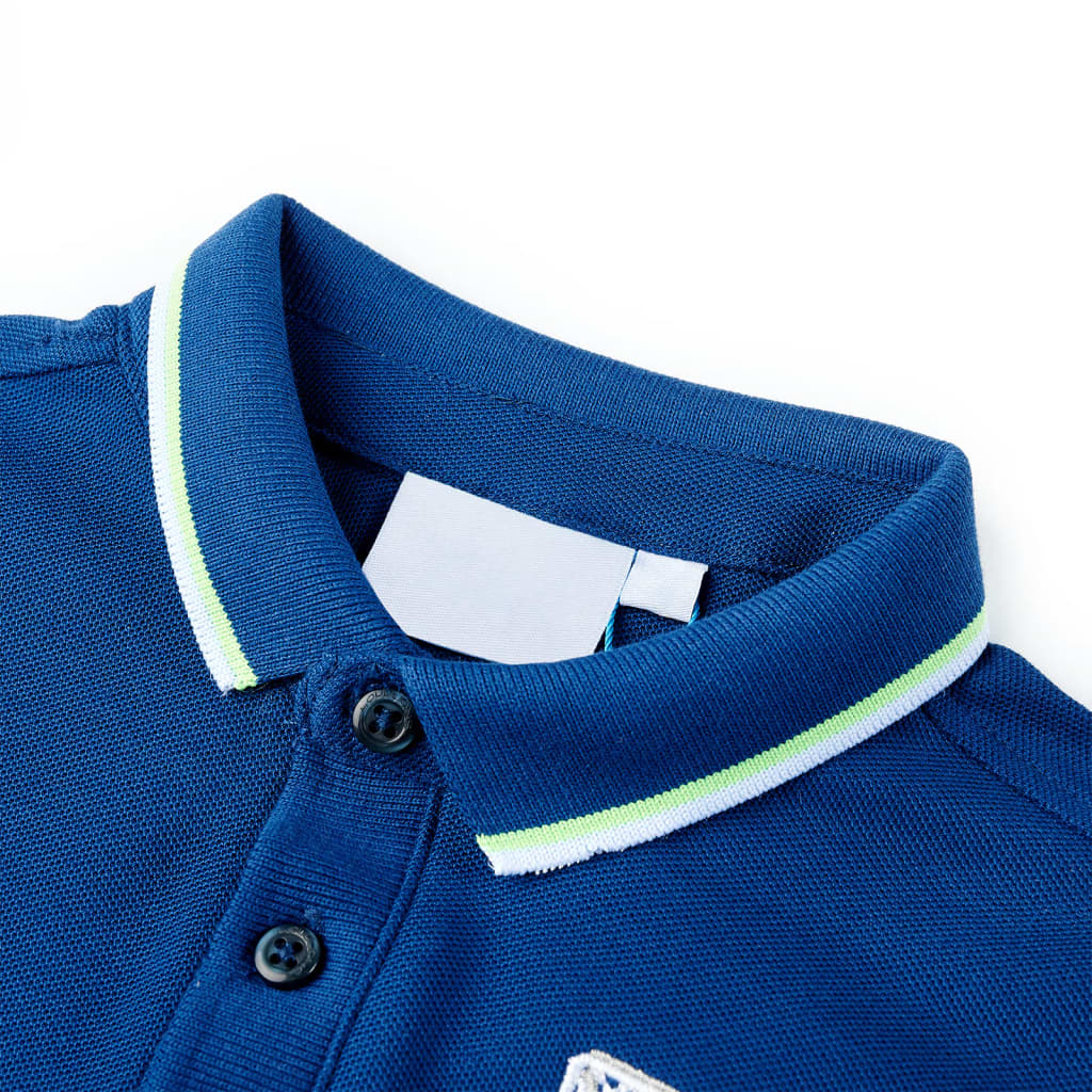 VidaXL Kinderpoloshirt 116 dunkelblau