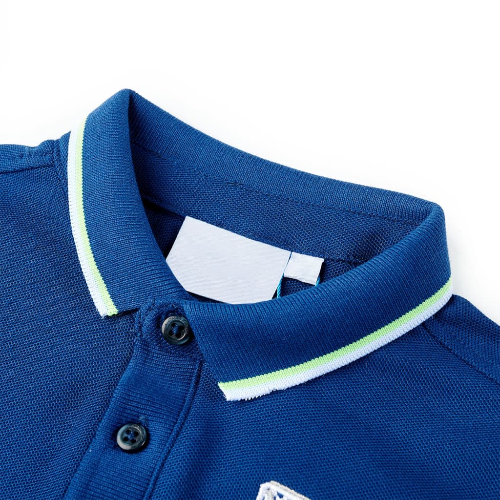 VidaXL Kinderpoloshirt 140 dunkelblau