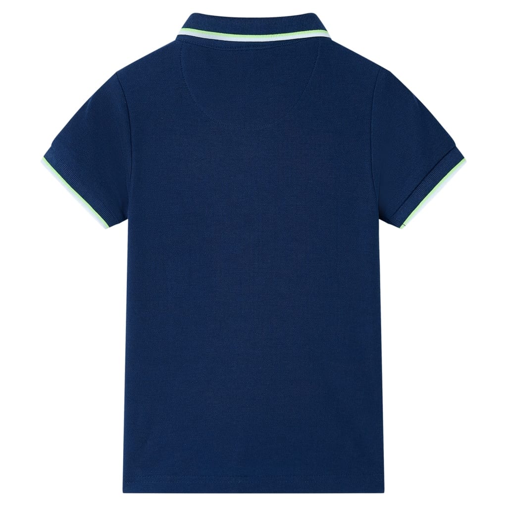 VidaXL Kinderpoloshirt 92 Marineblau