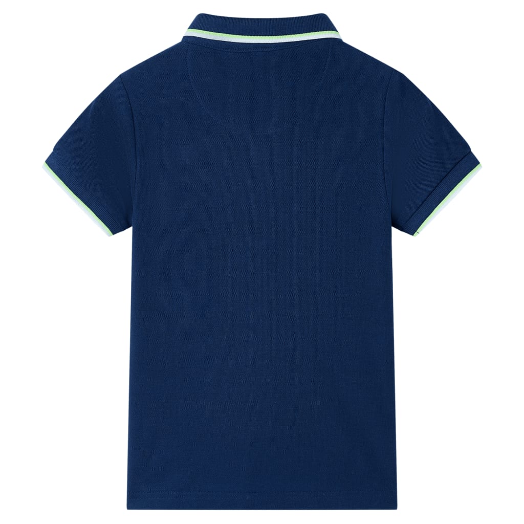 VidaXL Kinderpoloshirt 140 Marineblau