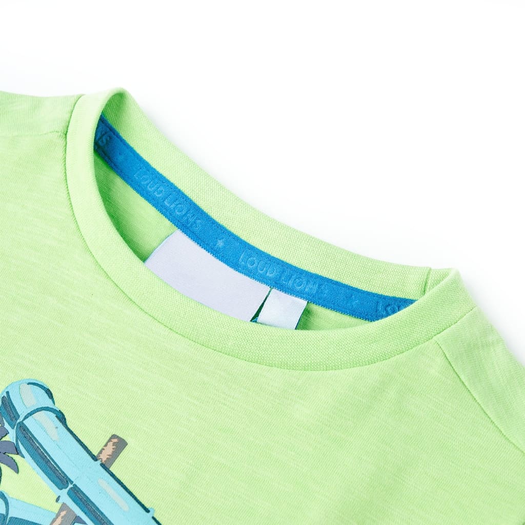 VidaXL Kindershirt 104 neongrün