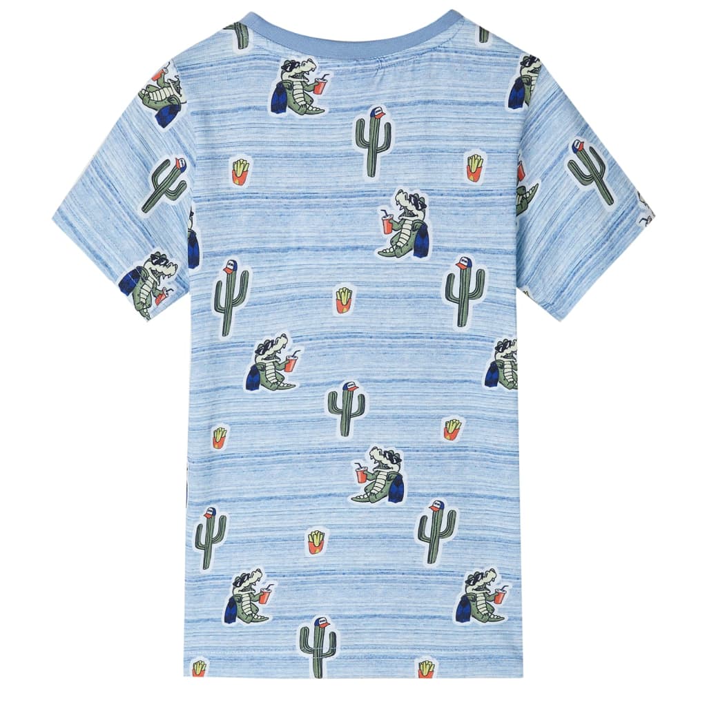 VidaXL Kinderhemd 116 blau gemischt