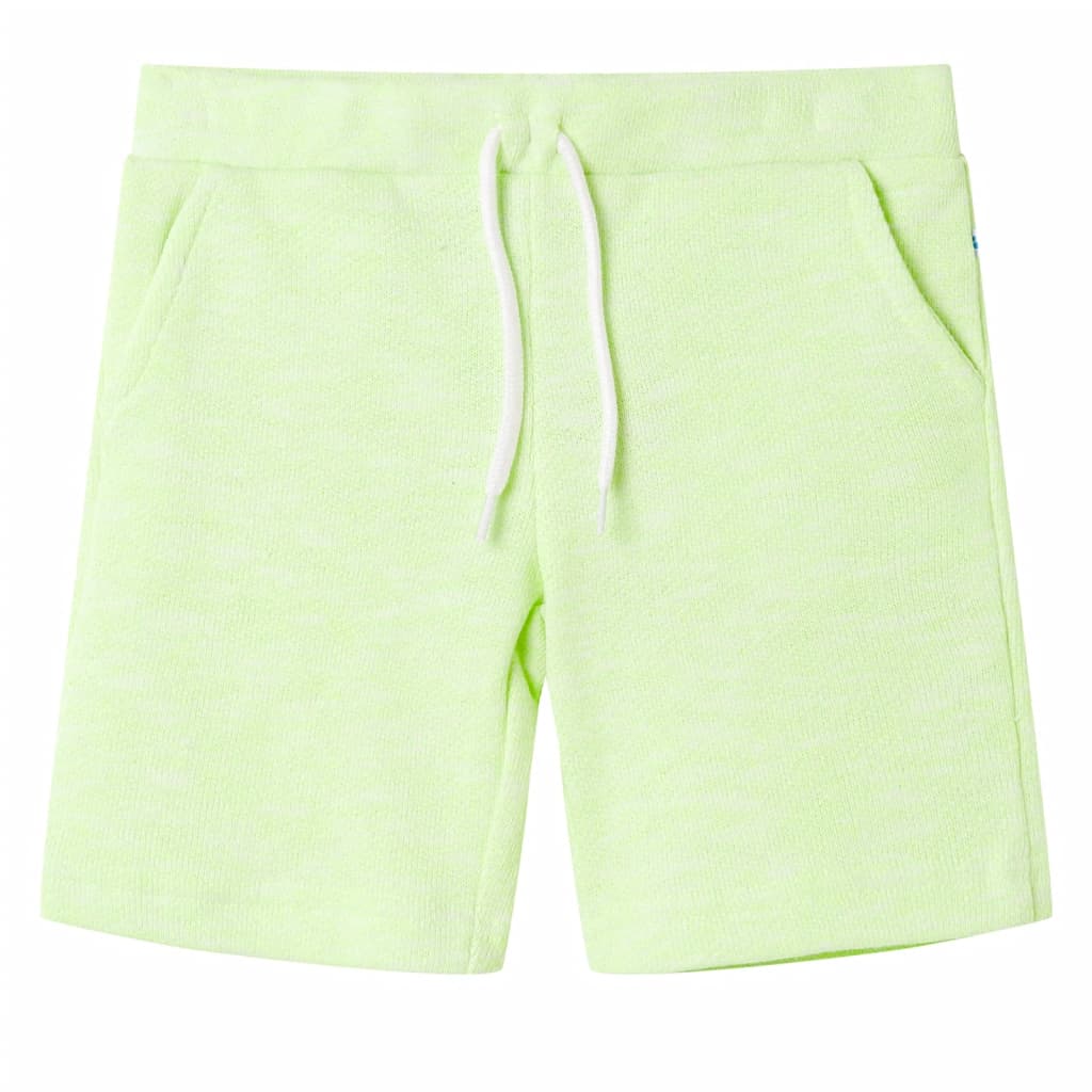 VidaXL Kindershorts mit Kordelzug 128 neongelb