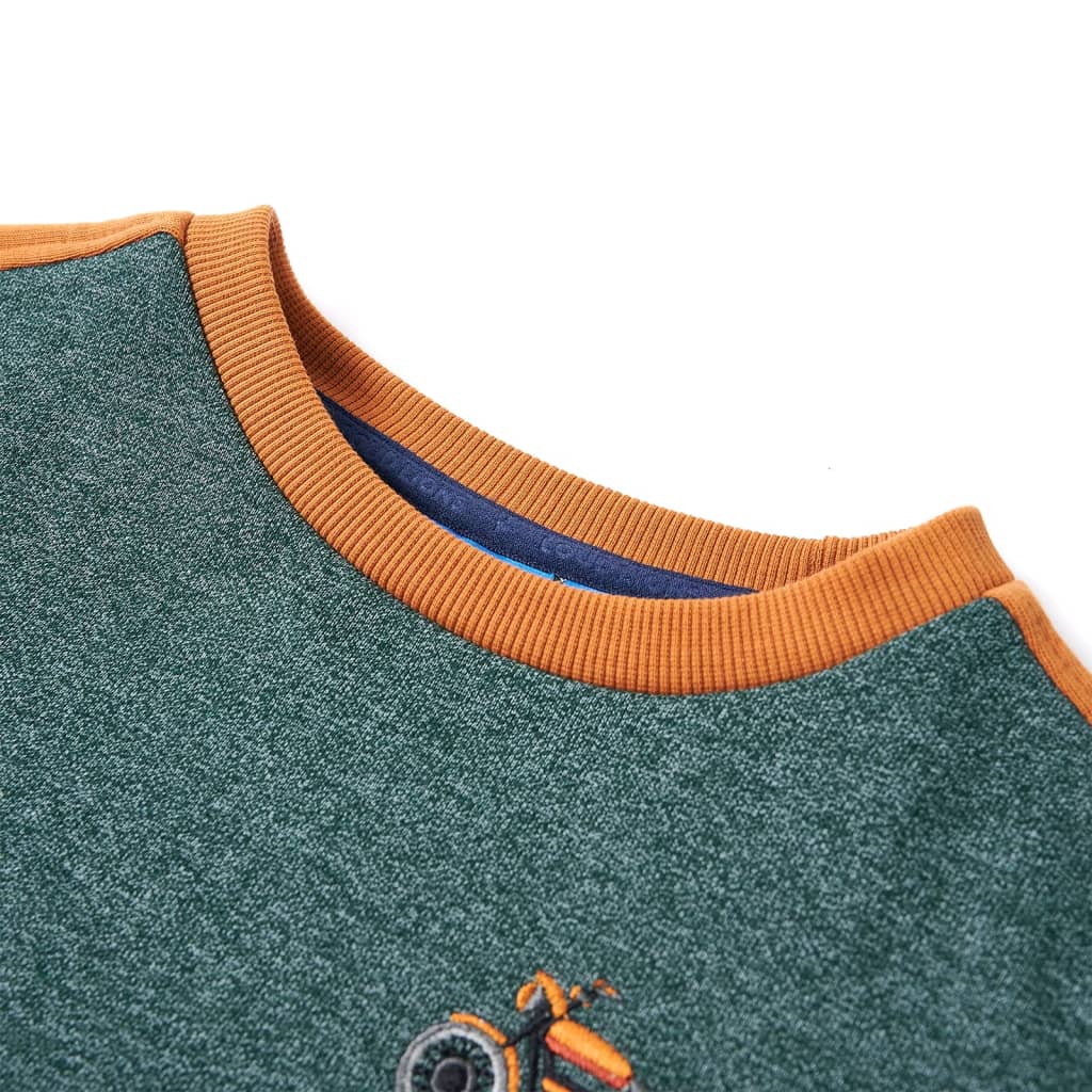 VidaXL Kinderpullover 116 dunkelgrün gemischt