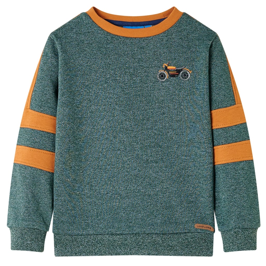 VidaXL Kinderpullover 140 dunkelgrün gemischt