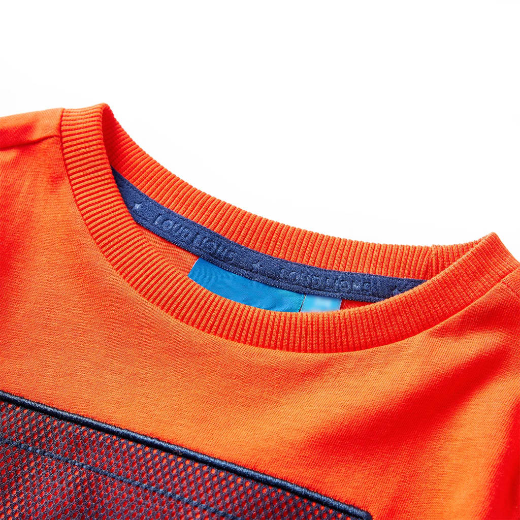 VidaXL Kindershirt mit langen Ärmeln 92 leuchtend orange
