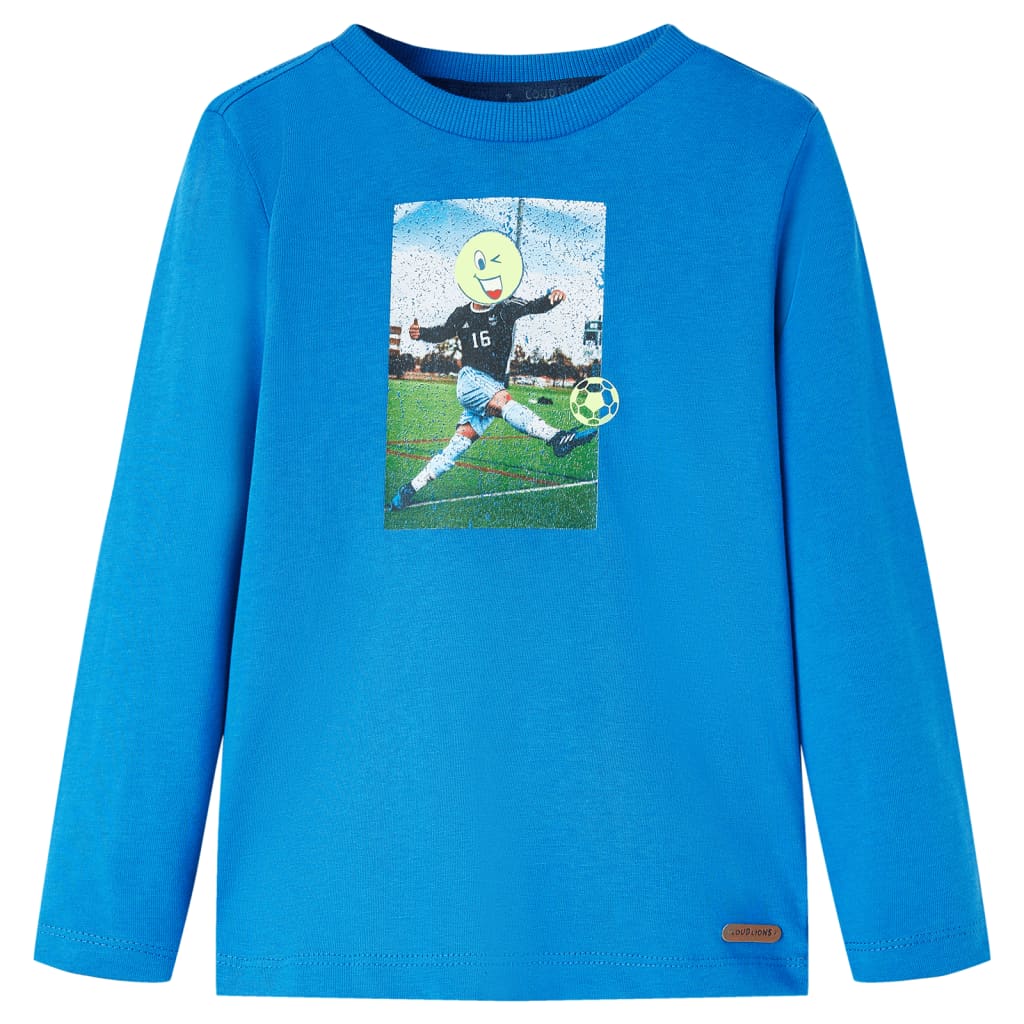 VidaXL Kindershirt mit langen Ärmeln 140 Kobaltblau