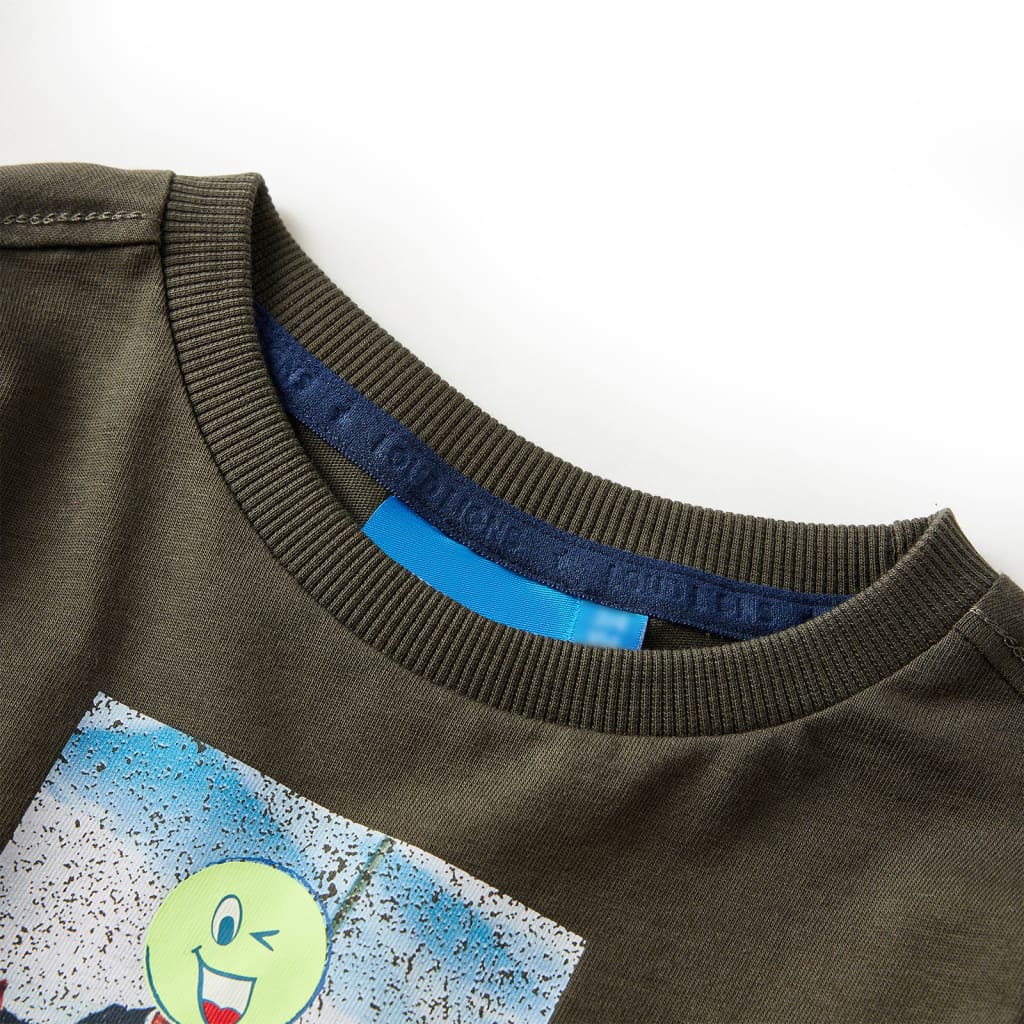 VidaXL Kindershirt mit langen Ärmeln 140 Khaki