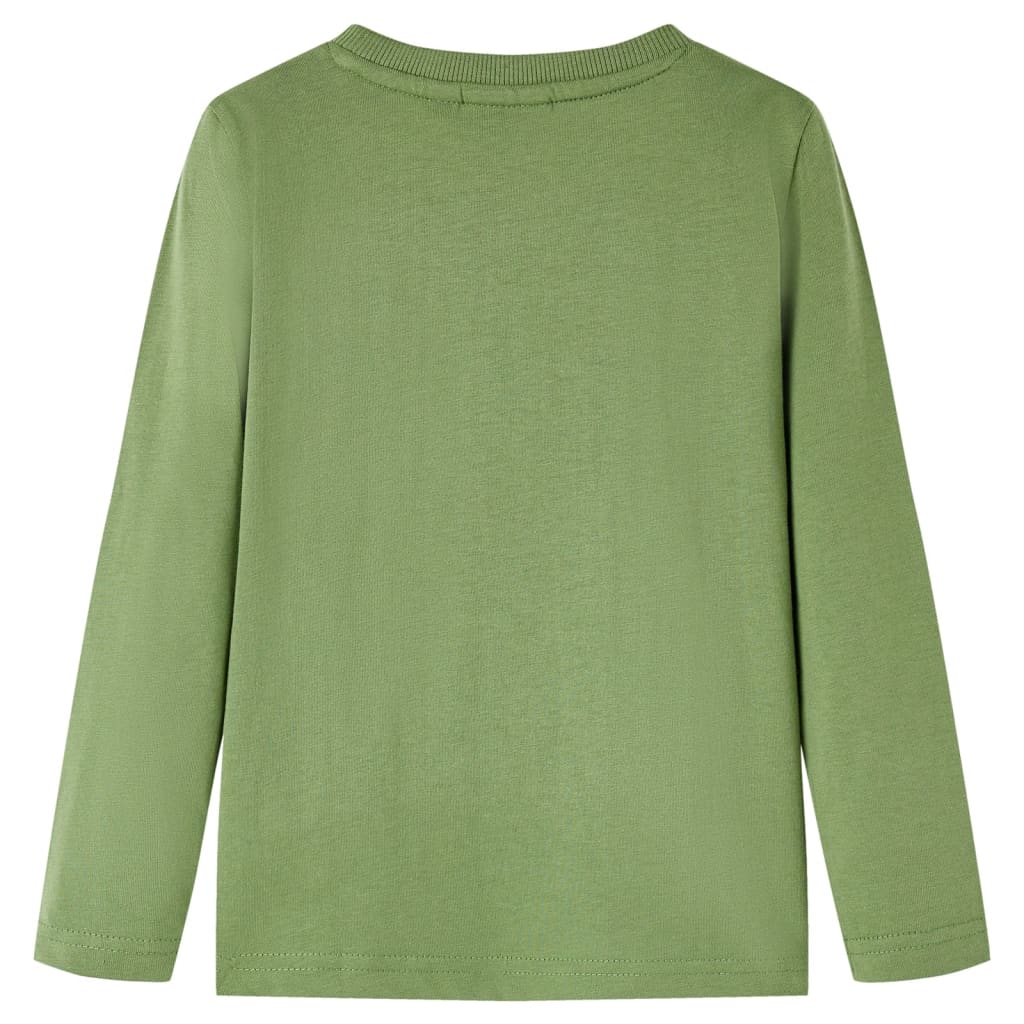 VidaXL Kindershirt mit langen Ärmeln 116 helles Khaki