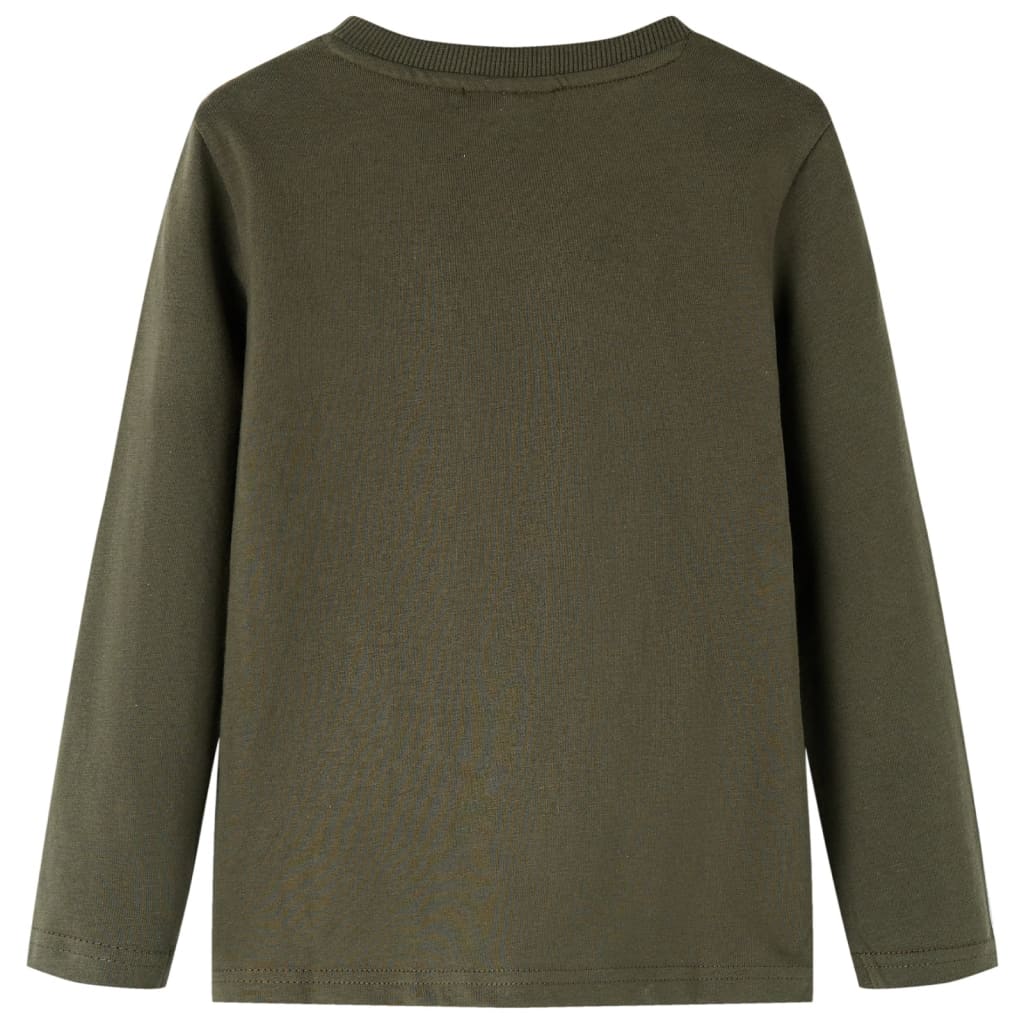 VidaXL Kindershirt mit langen Ärmeln 140 Khaki