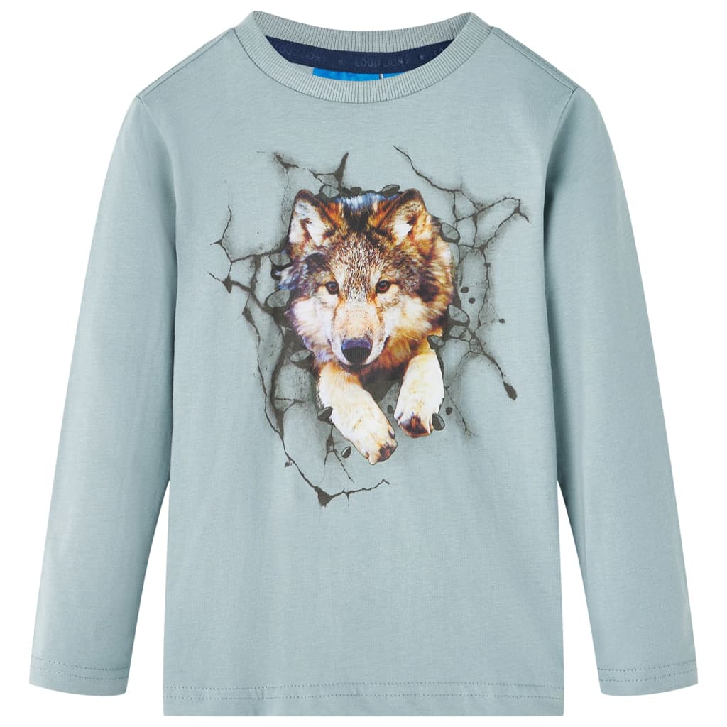VidaXL Kindershirt mit langen Ärmeln 104 Hellblau