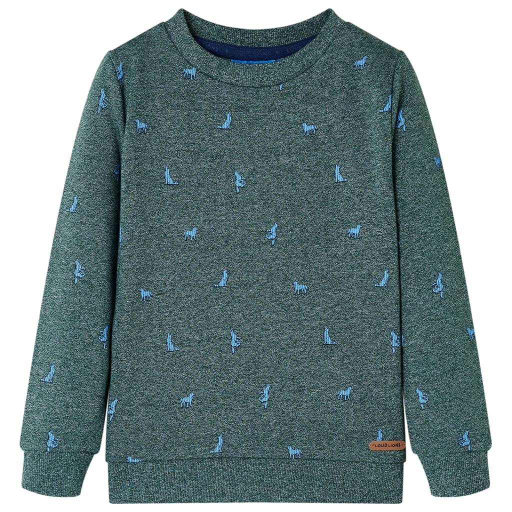 VidaXL Kinderpullover 140 dunkelgrün gemischt